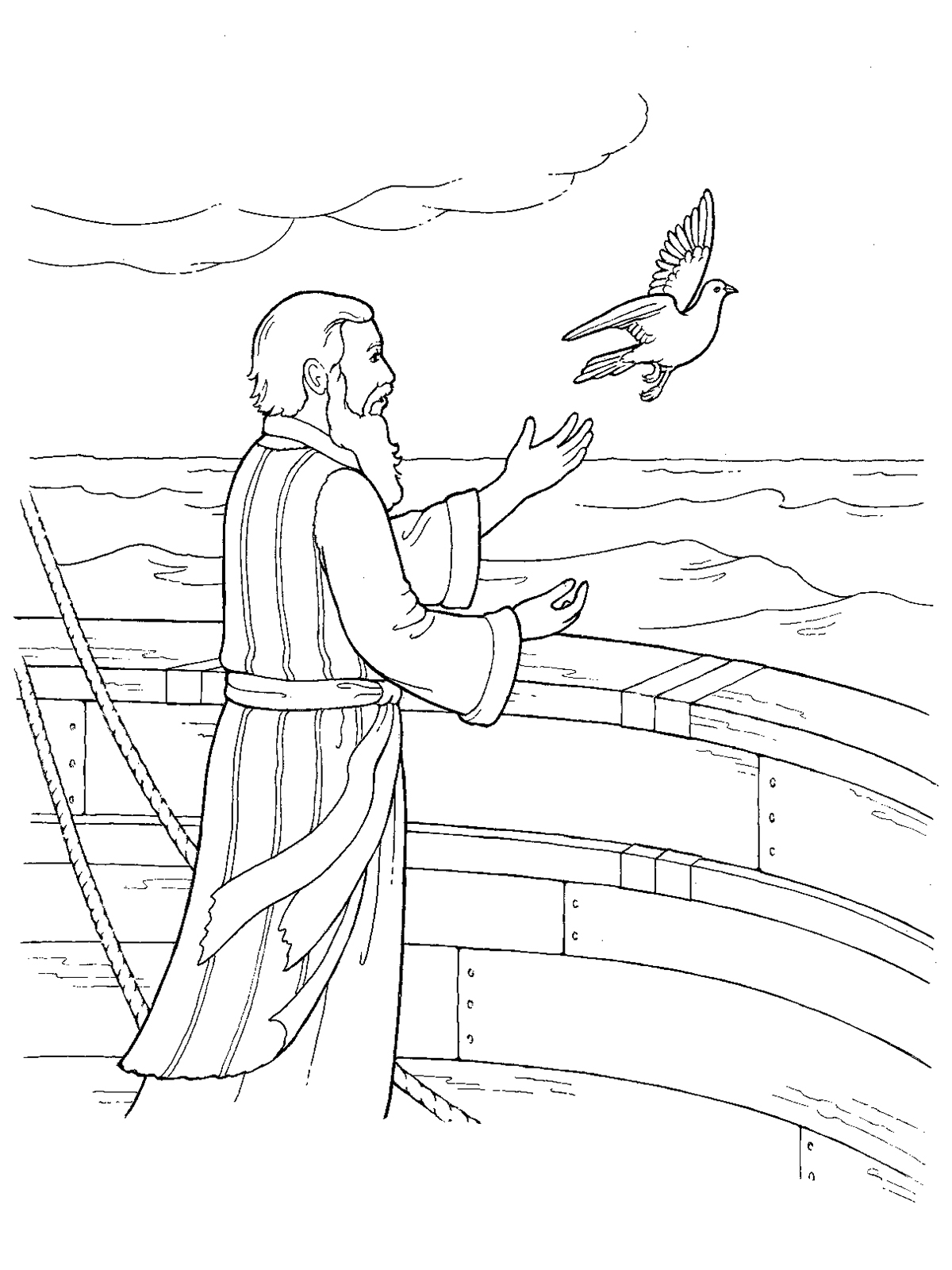 1200x1600 Noah Releasing A Dove