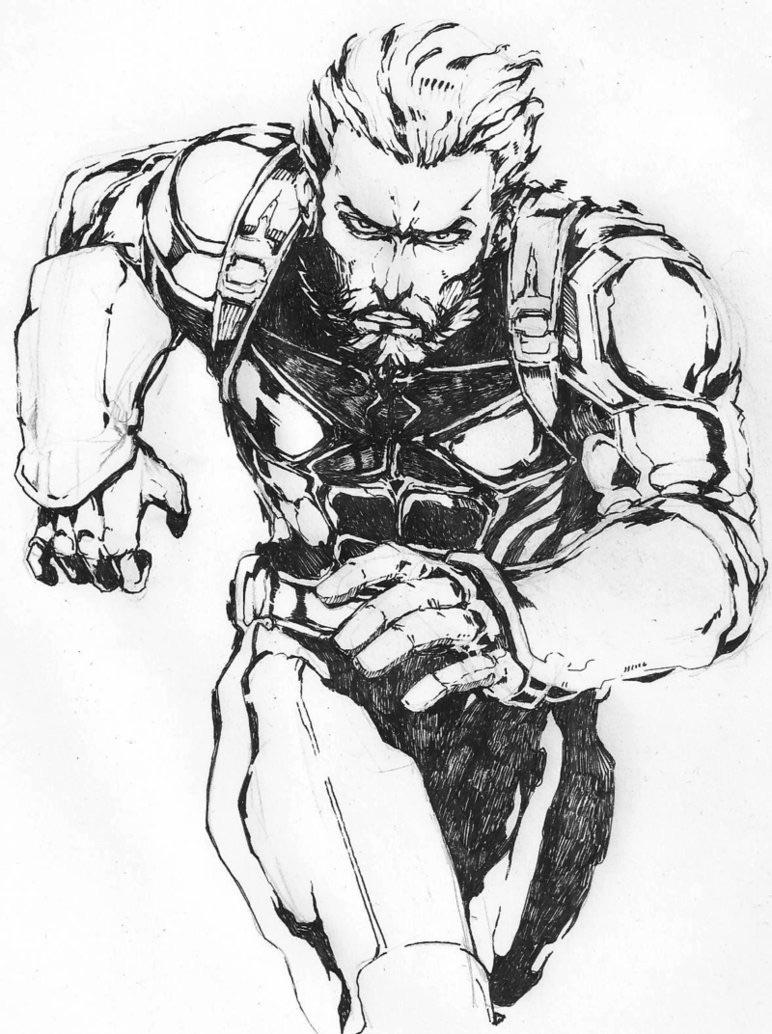 772x1034 Infinity War's Nomad Metal Gear Solid Style By Rodjim Marvelstudios