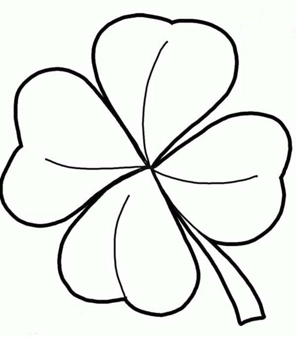 600x684 Announcing Four Leaf Clover Coloring Pages 4 Page Twisty Noodle