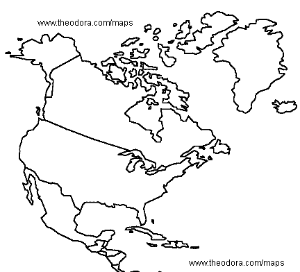432x392 Maps Of North America