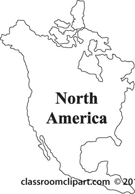 279x400 North America Clipart Black And White
