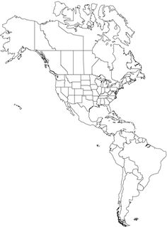 236x319 Free Blank Map Of North And South America Latin America