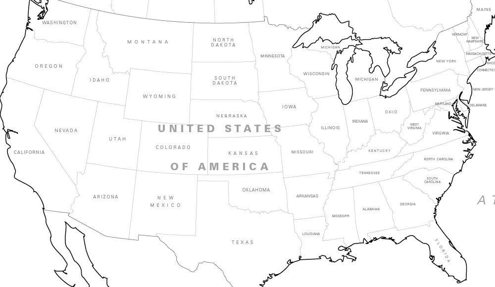 North America Map Drawing at GetDrawings | Free download