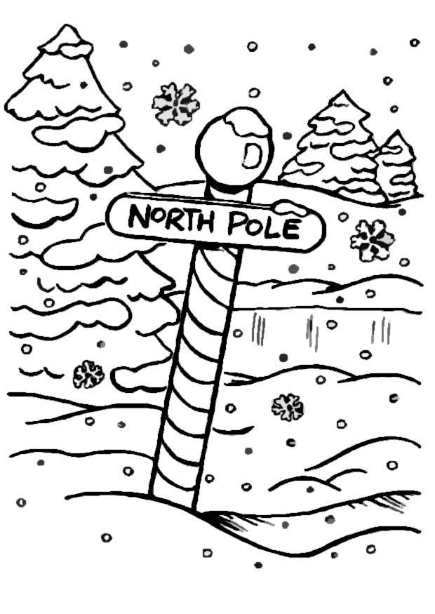 620x875 Coloring Page North Pole