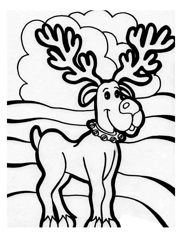 600x785 Santa Clauss Christmas Reindeer In The North Pole On Christmas