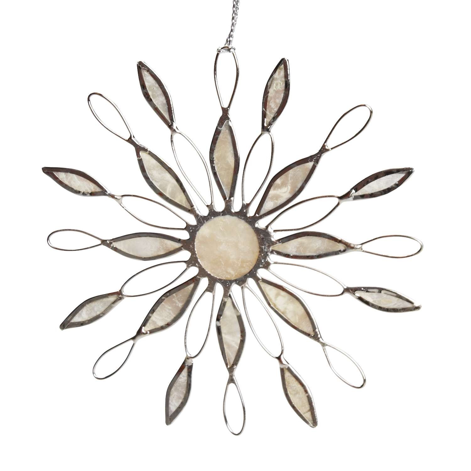 1500x1500 Sun Ray Snowflake Snowflake Ornaments