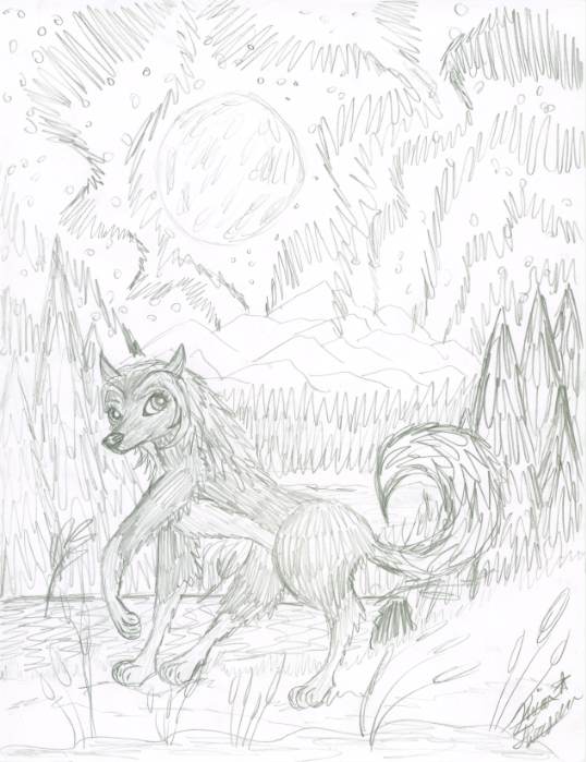 538x699 Kate By The Northern Lights By Agentwhitehawk