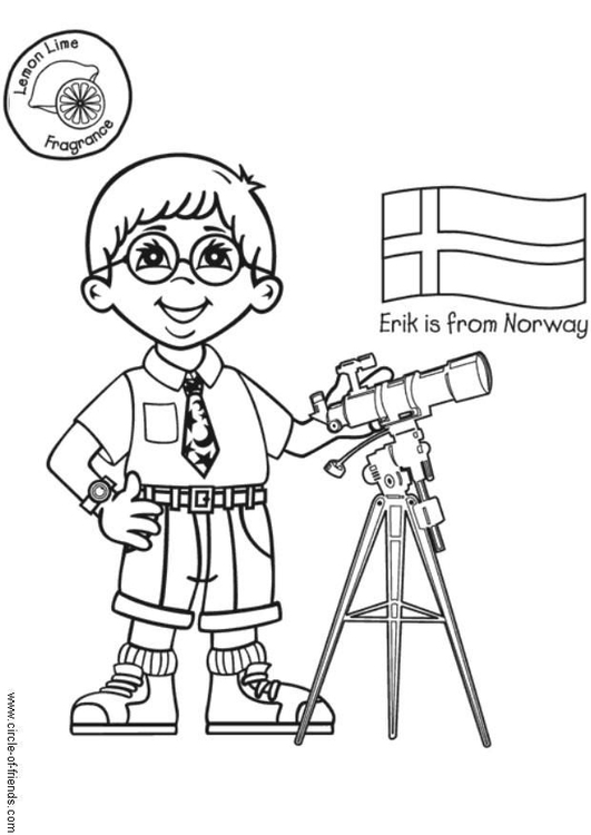 531x750 Coloring Page Erik From Norway