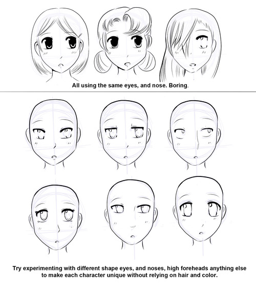500x571 How To Draw Manga How To Draw Manga Faces