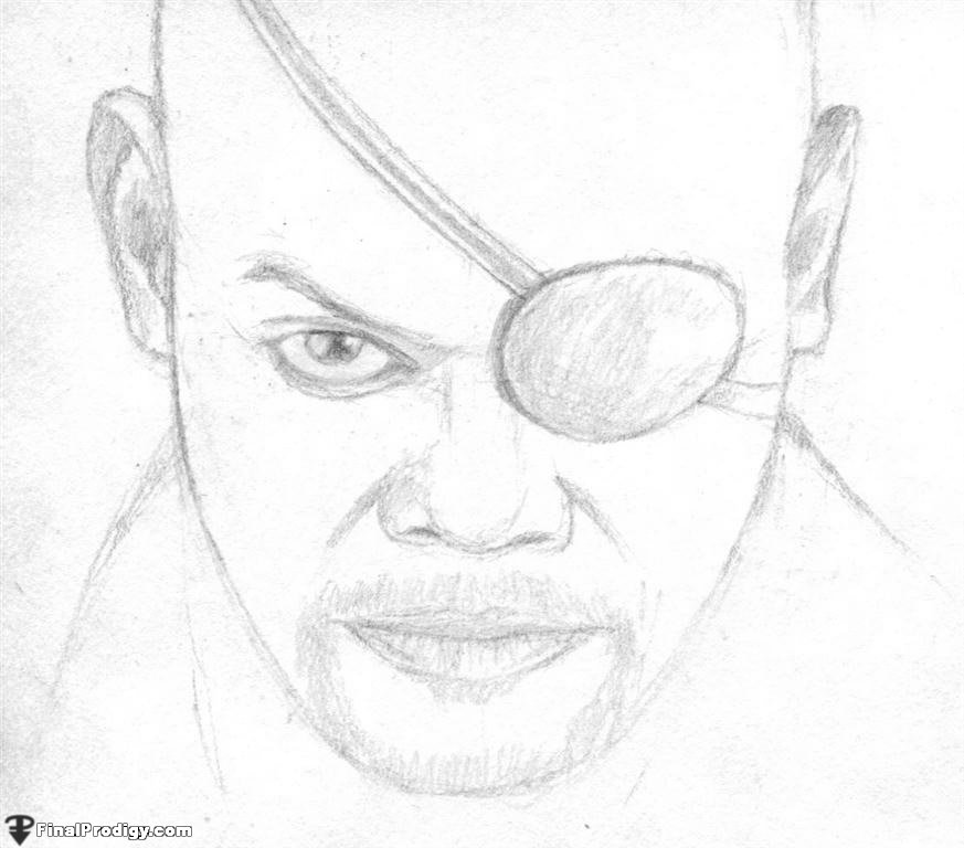 873x768 How To Draw Nick Fury, Samuel L. Jackson