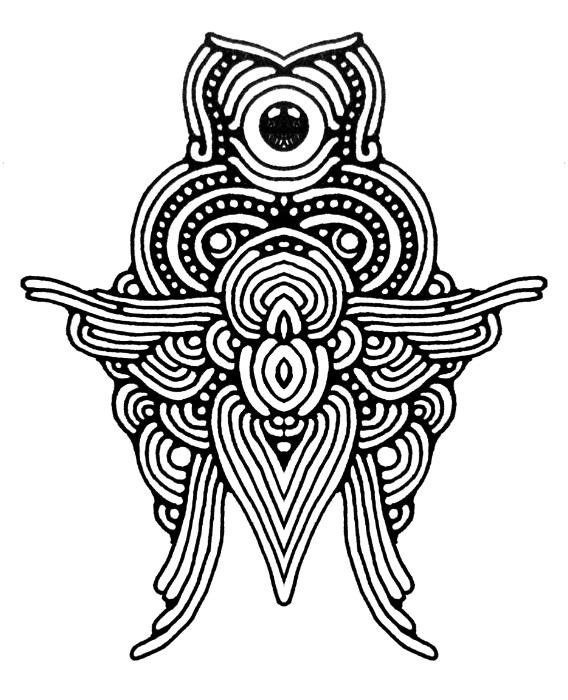 568x700 Mirror Effect, Graphics, Drawing, Abstraction, Bioforms, Abstract