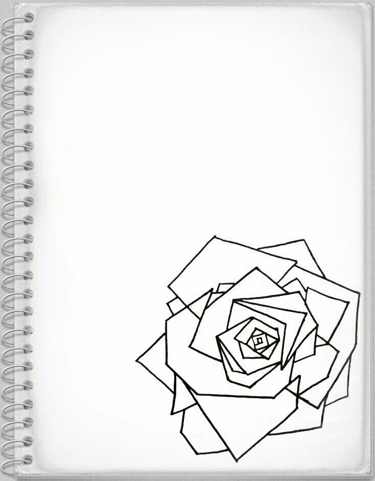 734x941 Geometric Rose Design Tattoo