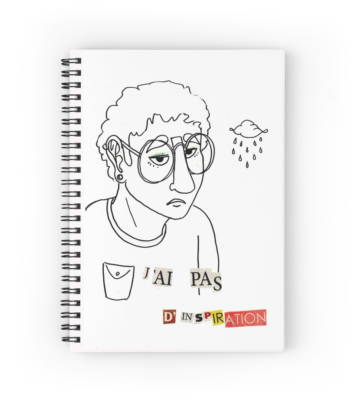 1171x1313 The Blank Page Spiral Notebooks By Ecervelise Redbubble