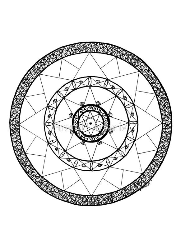 566x800 Zen Star Mandala