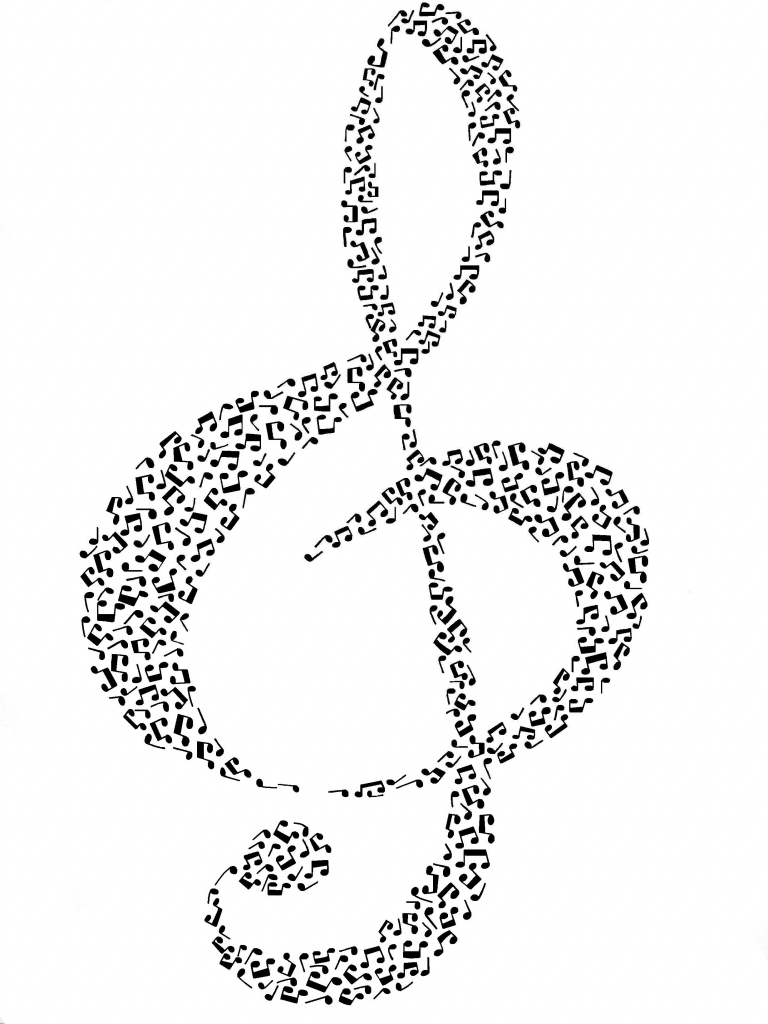 768x1024 Music Note Drawings Music Staff Images Picture Of Music Notes