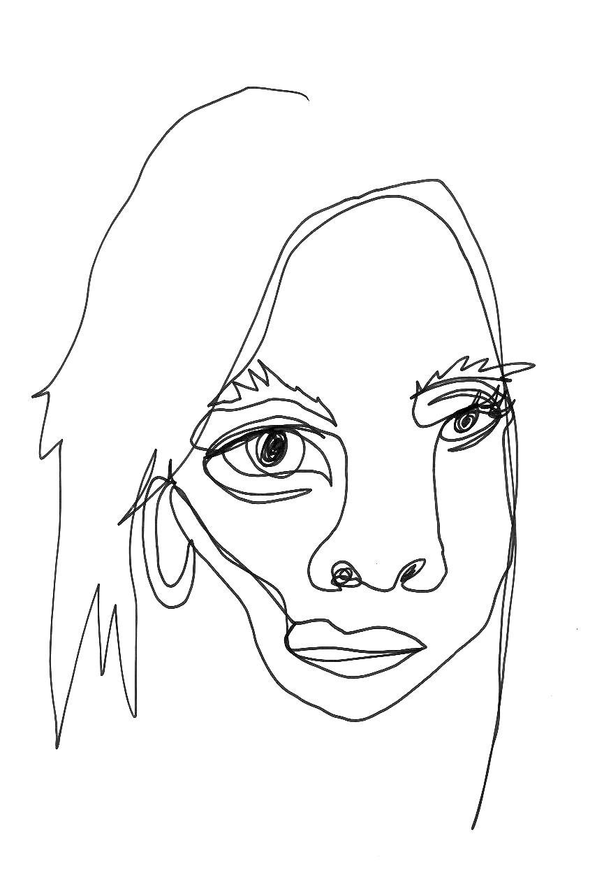 865x1269 Notes Contour Line Drawing