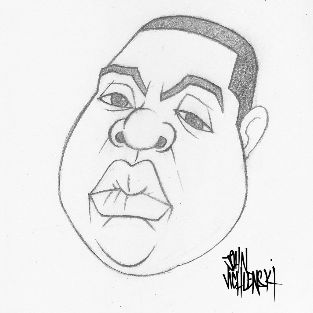 1024x1024 Biggie Smalls Drawing Pencil Drawing Of The Notorious B.i.g.