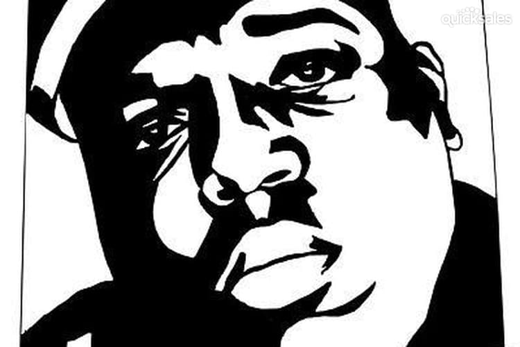 750x500 Notorious Big Biggy Rap Hip Hop Iron On Transfer