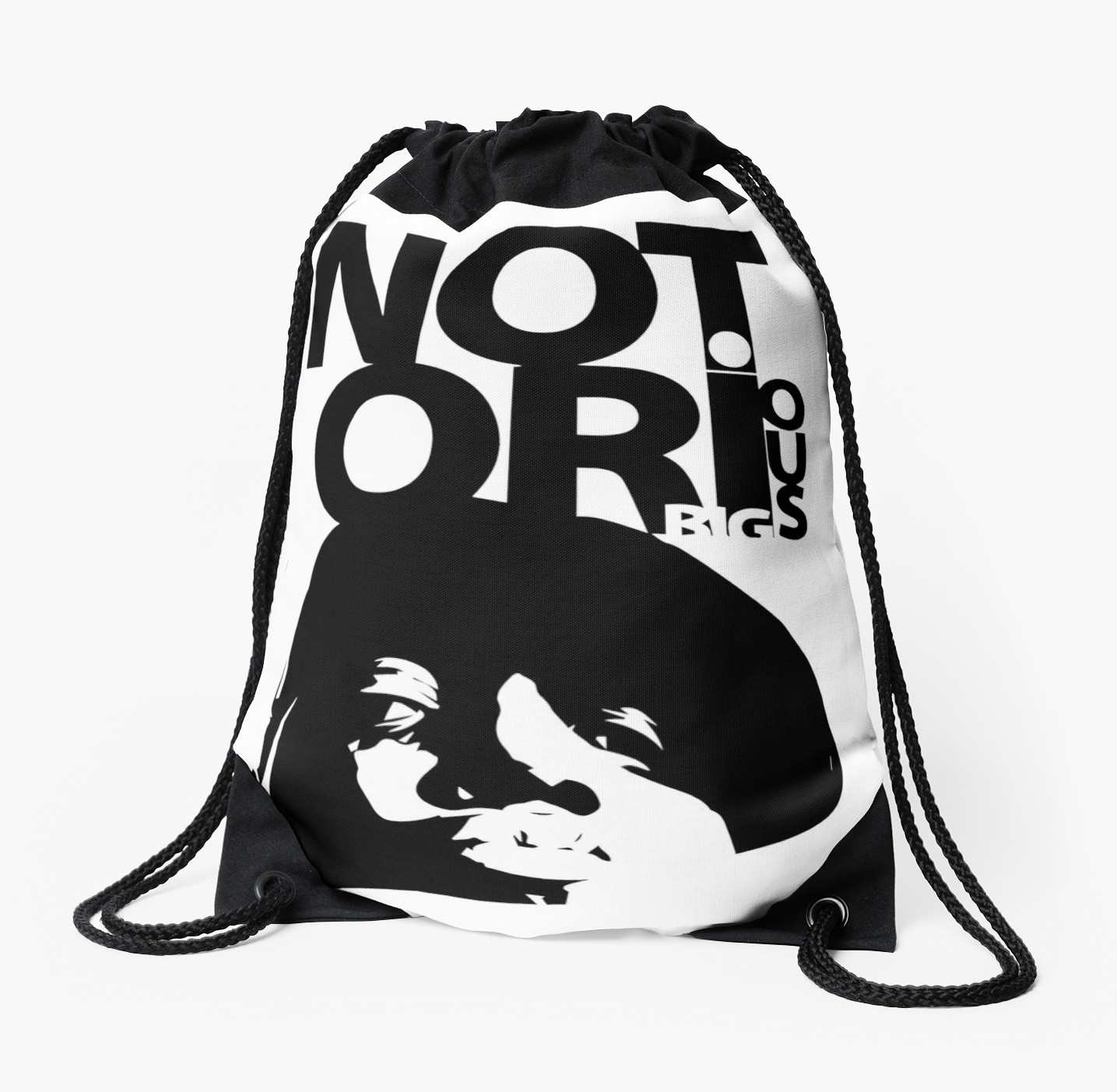 1435x1404 Notorious Big Drawstring Bags By Mcache Redbubble
