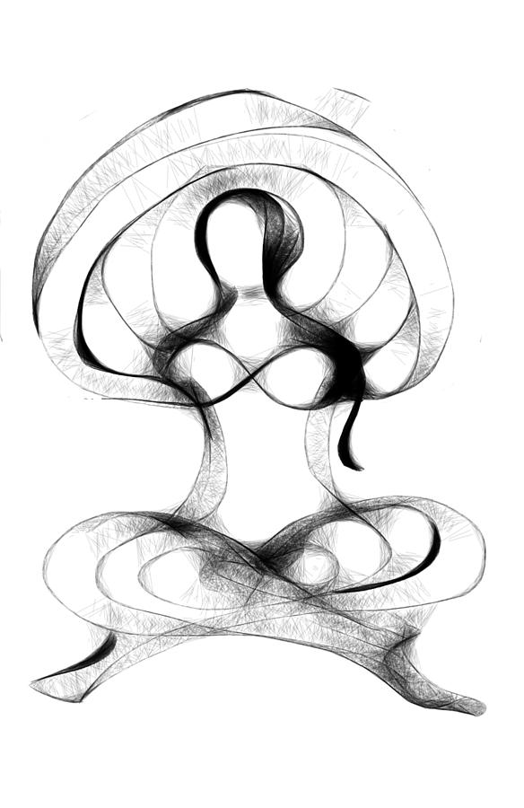 584x900 Equanimity Drawing By Eva Maria Nova