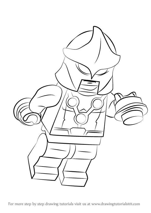 596x843 Learn How To Draw Lego Nova (Lego) Step By Step Drawing Tutorials