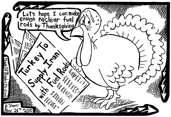 600x409 Turkey Nuclear Fuel Rods By Thanksgiving By Yonatan Frimer Drawing