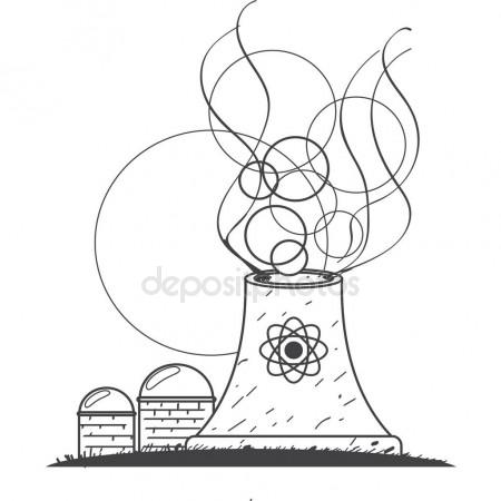 450x450 Nuclear Power Plant Stock Vector Filkusto