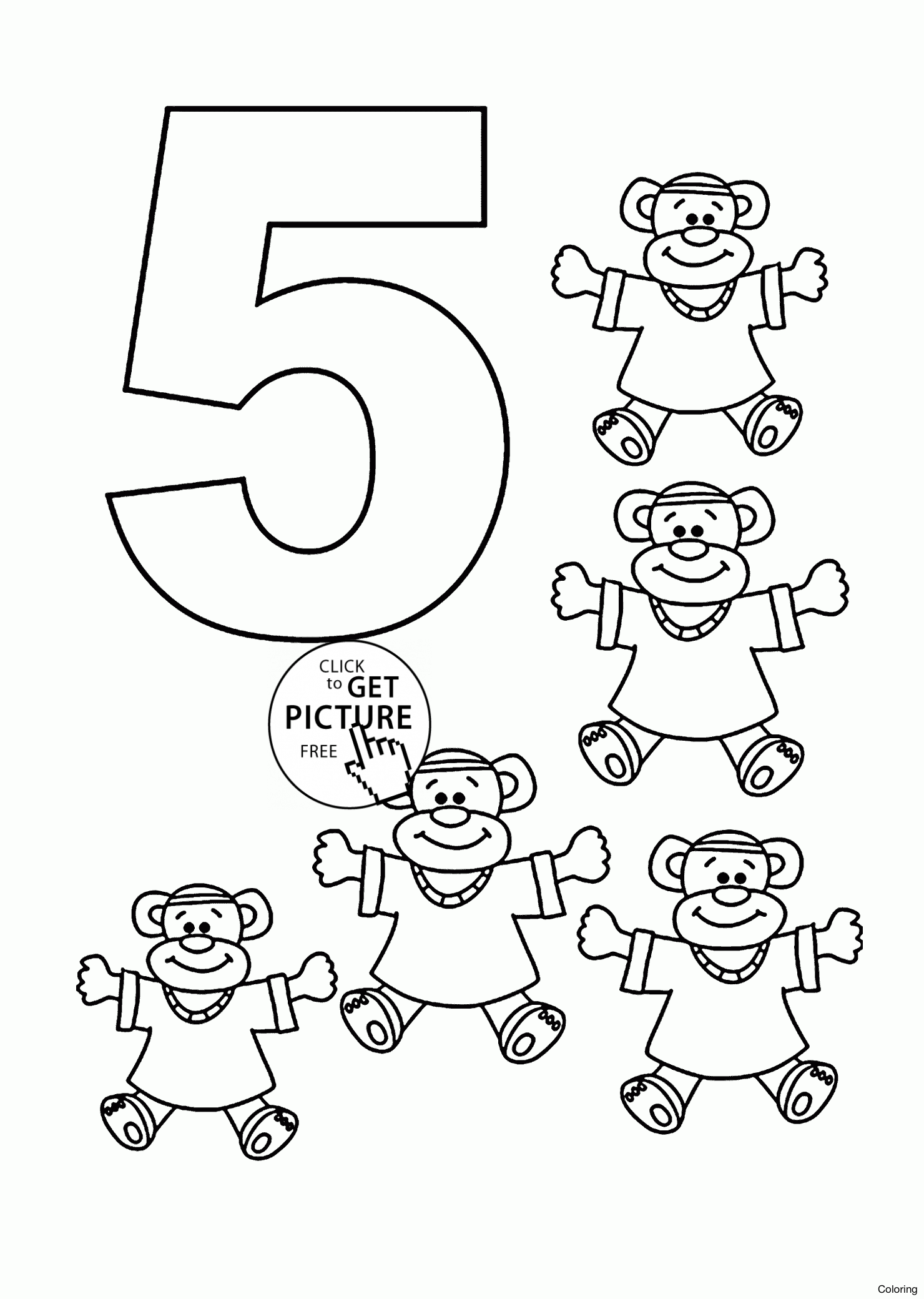 1480x2080 Colour By Numbers Coloring Pages With 0f Printable Free