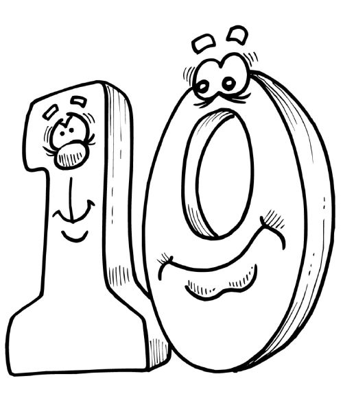500x600 Number Coloring Pages Church Number