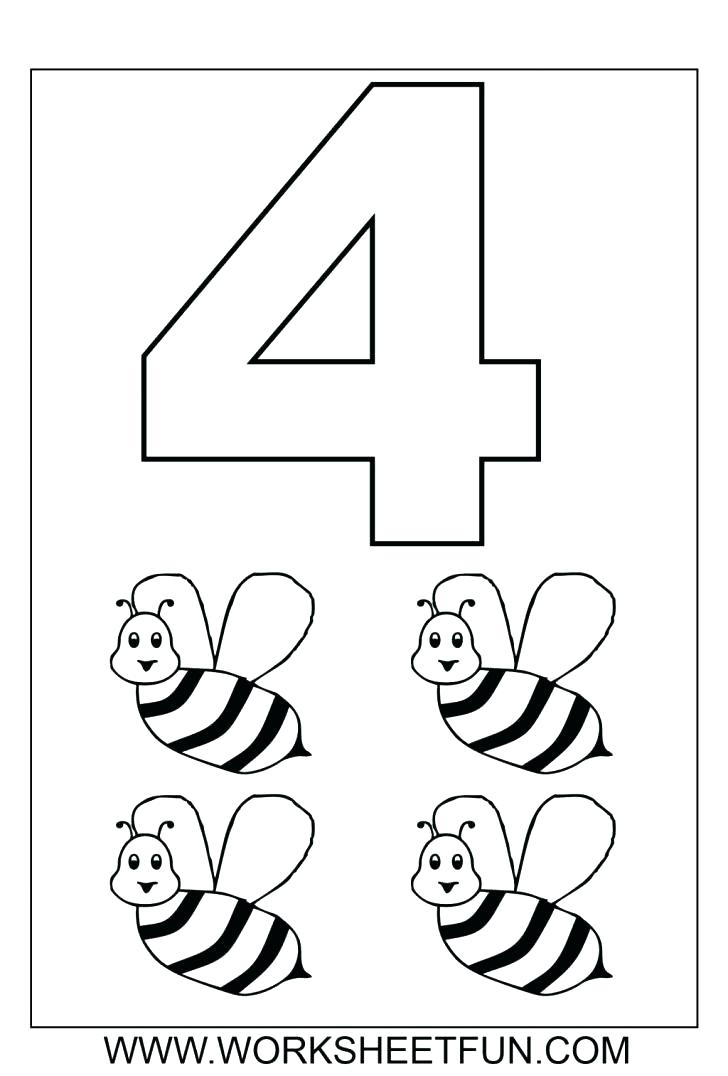 728x1076 Coloring Pages Numbers 1 10 Number 5 Coloring Page Number Coloring