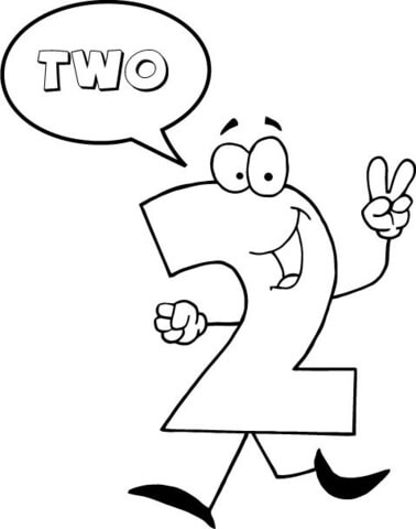 378x480 Number 2 Says Two Coloring Page Free Printable Coloring Pages