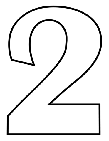 371x480 Number 2 Coloring Page Free Printable Coloring Pages