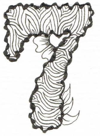 334x454 Wiggly Alphabet Number