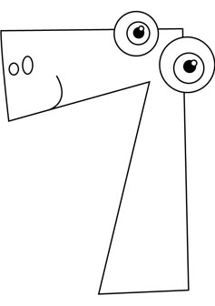 237x336 Download Free Number 7 Drawing