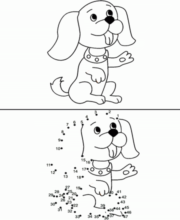 360x440 Printable Draw With Number 14 Coloring Worksheets, Free Online