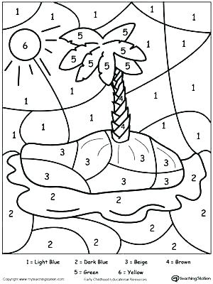 300x400 Elegant Coloring Pages Numbers Image Number Page 1 Color By Island