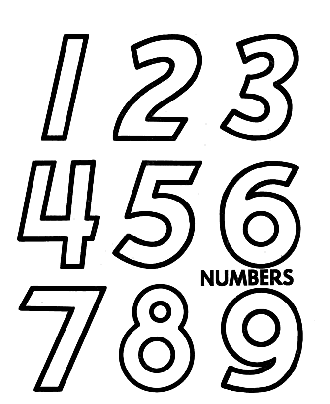 670x820 Numbers 1 To 10 Clipart Black And White