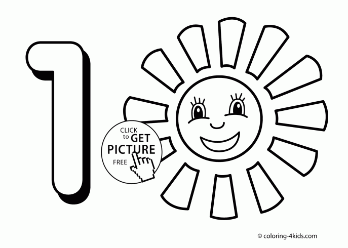 687x490 Coloring Pages Number Coloring Pages For Kids Number Coloring