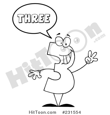 450x470 Number Character Clipart