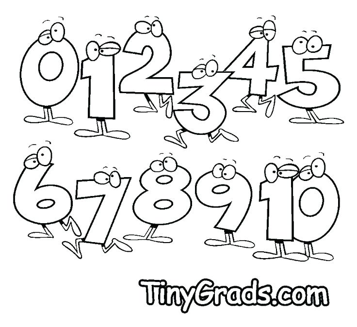 736x674 Coloring Pages Of Numbers Line Drawings Online Coloring Pages