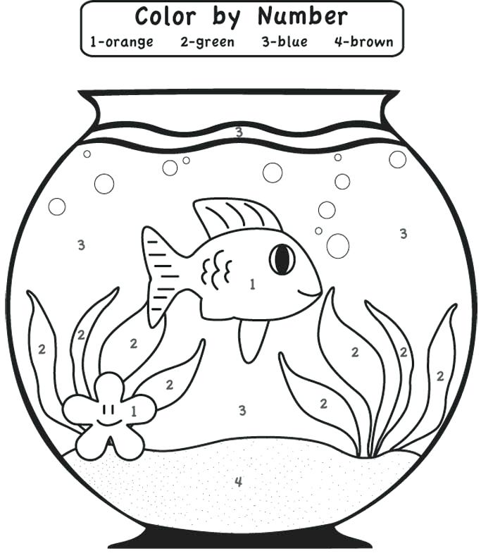 683x792 Kids Color By Number B Coloring Page Free Printable Fourth