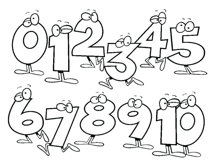 700x541 Coloring Pages Numbers 1 10 Numbers 1 Coloring Pages Pleasurable
