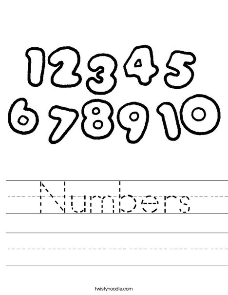 468x605 Numbers Worksheet