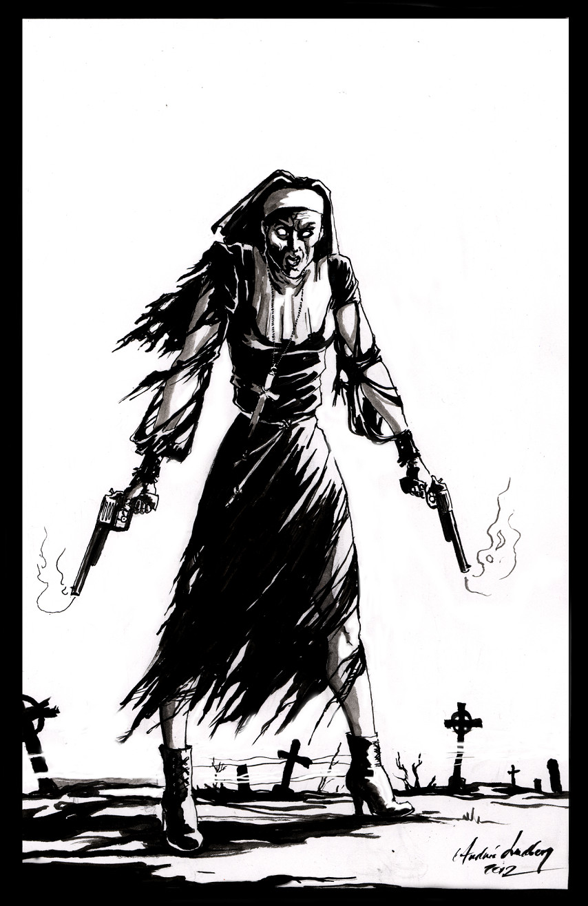 854x1316 Nun From Hell By Deggiahl