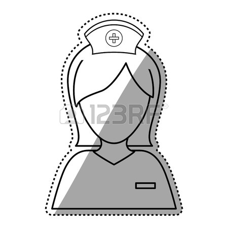 450x450 Nurse Medical Profession Icon Vector Illustration Graphic Design