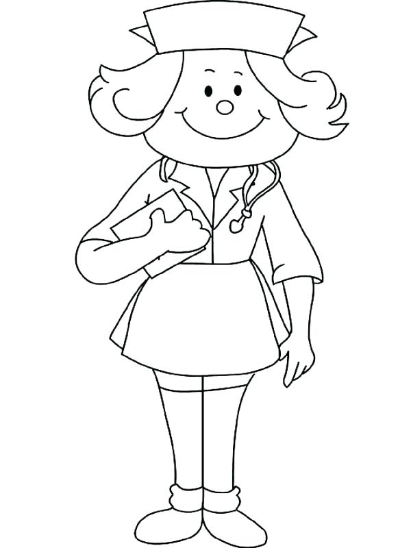 600x800 Nurse Coloring Pages Nurses Day Coloring Pages Coloring