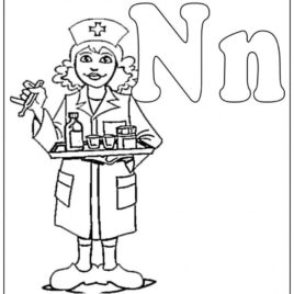 268x268 Coloring Page Male Nurse Kids Drawing And Coloring Pages