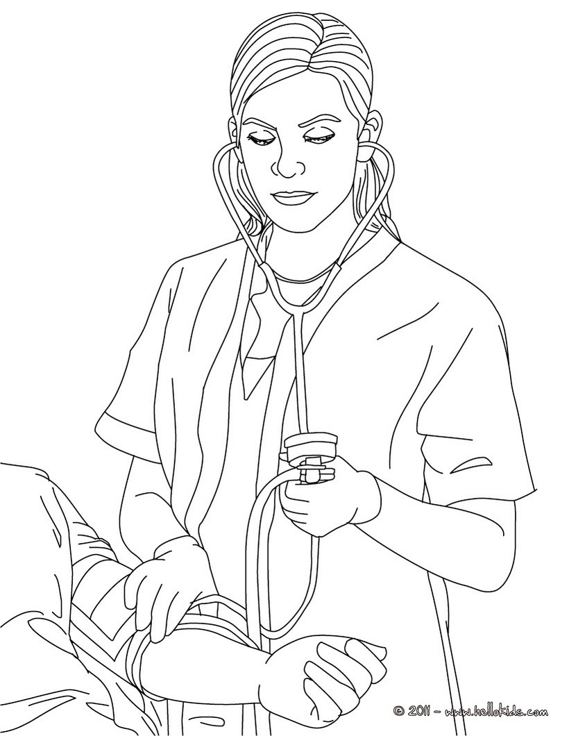 820x1060 Nurse Coloring Pages