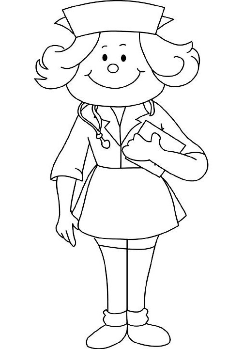 502x720 School Nurse Coloring Pages Coloring Pages School