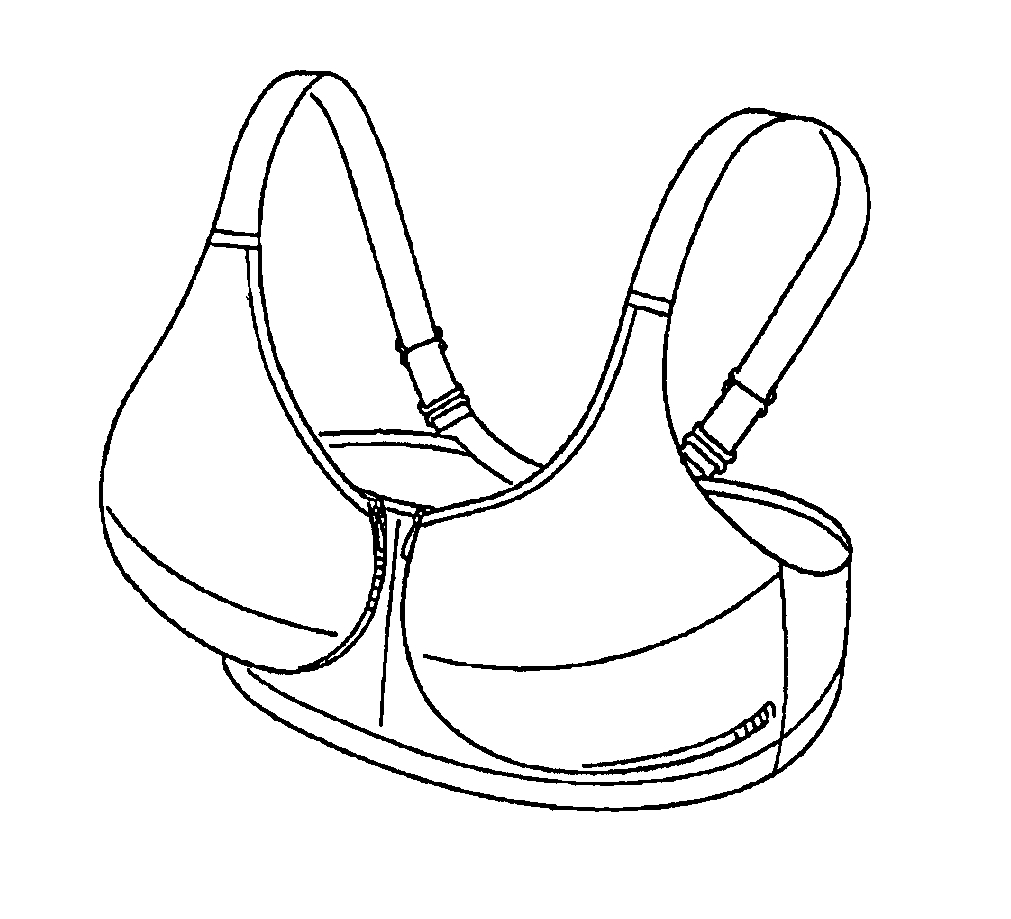 1011x919 Drawing Of A Bra Patent Usd505243